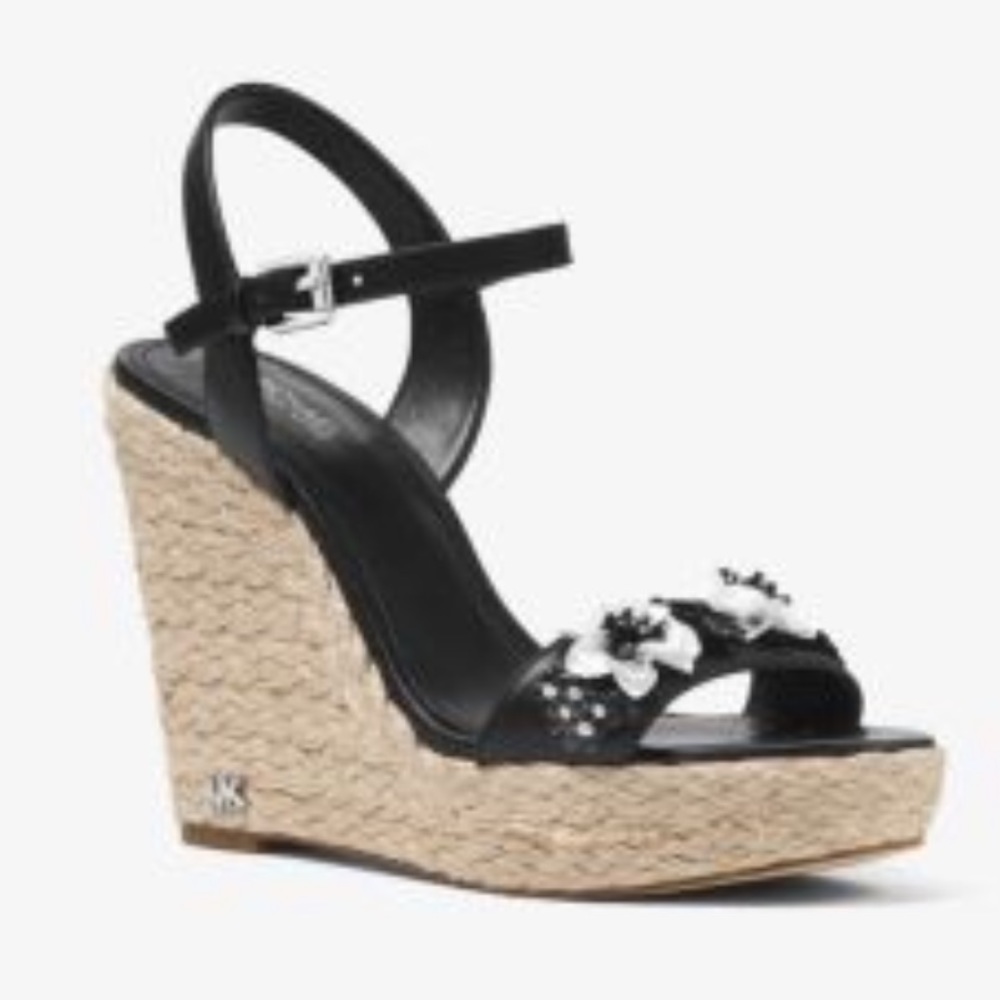 Michael Kors sequined floral wedges HOT!!